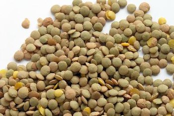 lentils beige seeds image by Maria Brzostowska from Fotolia.com Lentils are a rich source of dietary fiber.